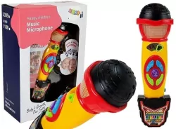 Mikrofon nagrywający żółto- czarny