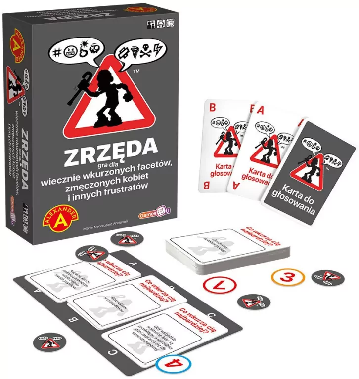 Zrzęda. Gra dla wiecznie wkurzonych facetów, zmęczonych kobiet i innych frustratów - tantis.pl