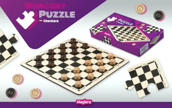 Warcaby Puzzle MAGIERA - tantis.pl