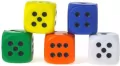 Piłeczka-kostka piankowa 6cm (12szt) - tantis.pl
