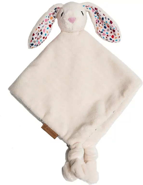 Kocyk DouDou. Przytulanka Króliczek kremowy - tantis.pl