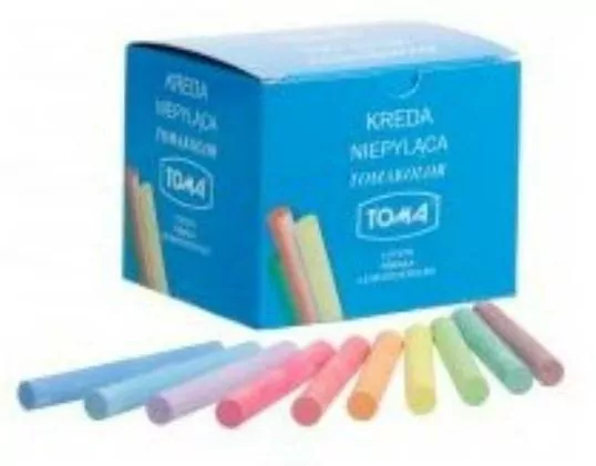 Kreda szkolna niepyląca kolorowa - tantis.pl