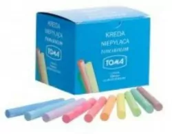 Kreda szkolna niepyląca kolorowa