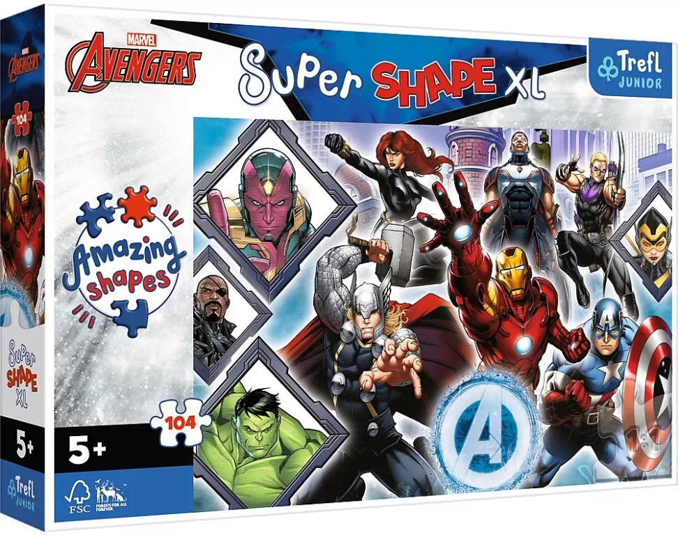Puzzle Super Shape  XL 104. Avengers - tantis.pl