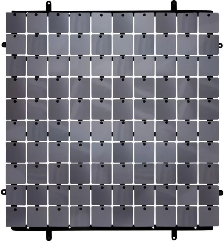 Panel dekoracyjny grafitowy 30x30cm 100 kwadratów - tantis.pl