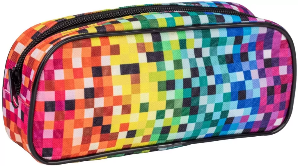 Piórnik saszetka 1 zamek Pixi rainbow HAPPY COLOR - tantis.pl