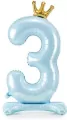 Stojący balon foliowy 3. 84cm błękitny - tantis.pl