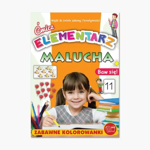Ćwicz. Elementarz malucha. Zabawne kolorowanki - tantis.pl