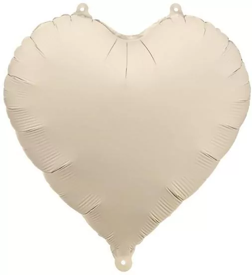 Balon foliowy Serce 45cm jasny beż - tantis.pl