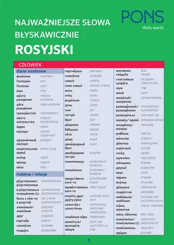 Rosyjski. Czasy i czasowniki błyskawicznie - tantis.pl