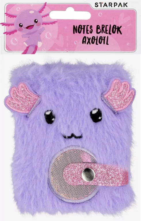NOTES BRELOK PLUSZ AXOLOTL 70X90 STK PBH 12/48 - tantis.pl