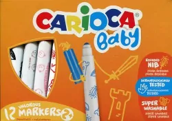 Pisaki Baby maxi point super Carioca, 12 kolorów