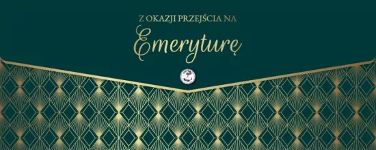 Karnet lux z okazji przejścia na emeryturę