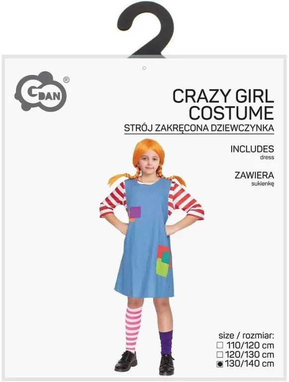 Strój dla dzieci Zakręcona Dziewczynka 130/140 cm - tantis.pl