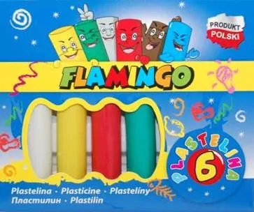 Plastelina flamingo 6 kolorów - tantis.pl