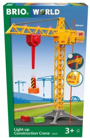 Podświetlany dźwig budowlany. Brio World - tantis.pl
