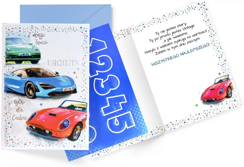 Karnet DK-1227 Urodziny (wymienne cyfry) - tantis.pl