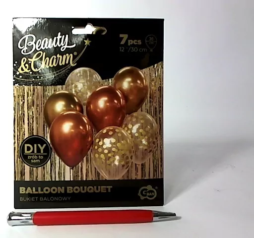Balony Beauty&Charm bukiet złote 30cm 7szt - tantis.pl