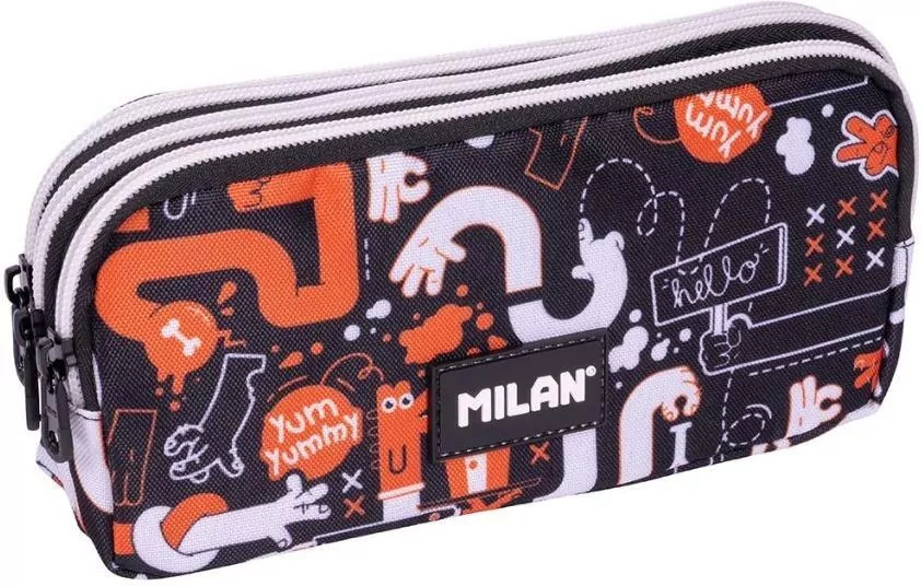 Piórnik 3 komorowy duży Fingers MILAN - tantis.pl