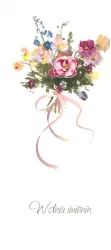 Karnet Imieniny I 16 - Bukiet kwiatów