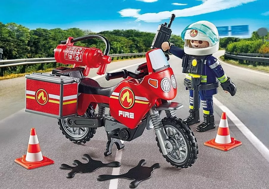 Playmobil 71466 Motocykl straży pożarnej na miejscu wypadku - tantis.pl
