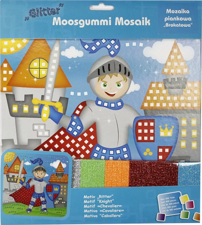 Mozaika piankowa brokatowa Rycerz - tantis.pl