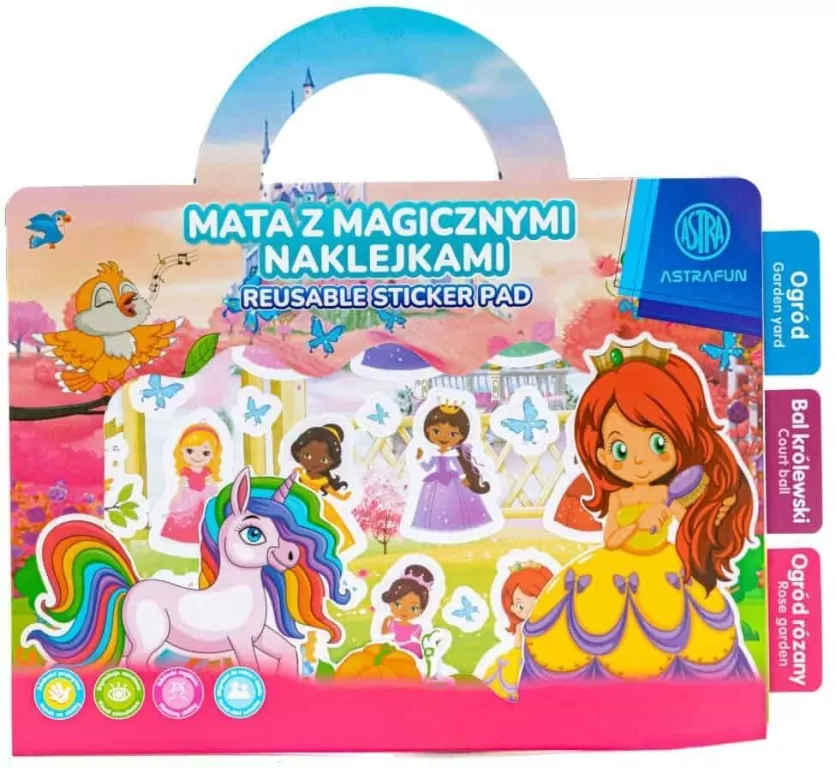 Mata z magicznymi naklejkami Astrafun mix - tantis.pl