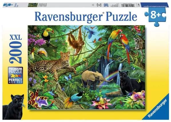 Puzzle 200. Zwierzęta w dżungli 126606 - tantis.pl