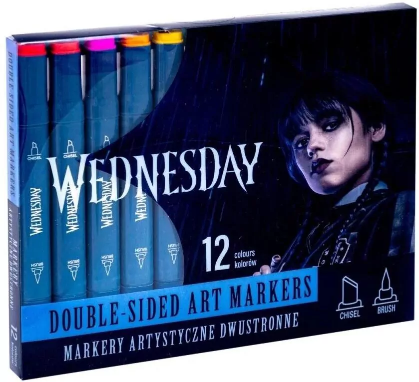 Markery trójkątne dwustronne 12kol Wednesday ASTRA - tantis.pl