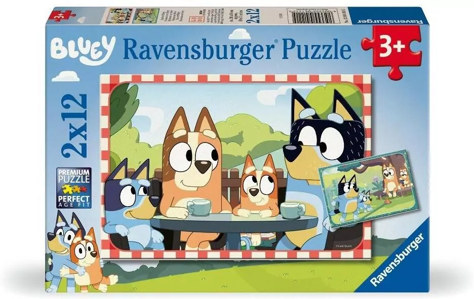 Puzzle dla dzieci 2D: Bluey 2x12el - tantis.pl