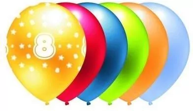 Balon metalik 8 mix kolorów - tantis.pl