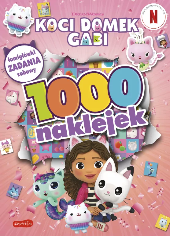 Koci Domek Gabi. 1000 naklejek - tantis.pl
