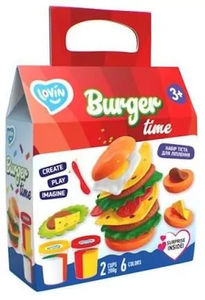 Zestaw kreatywny. Ciastolina. Burger time - tantis.pl