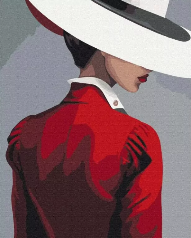 Malowanie po numerach - Sekret czerwieni 40x50cm - tantis.pl
