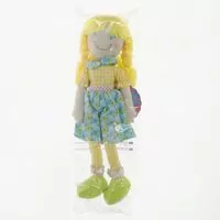 Lalka szmaciana Cornelia 38cm niebieska - tantis.pl