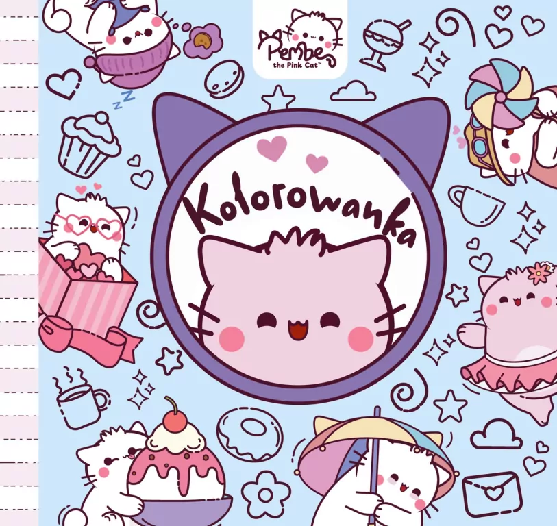 Minikolorowanka. Pembe the Pink Cat - tantis.pl