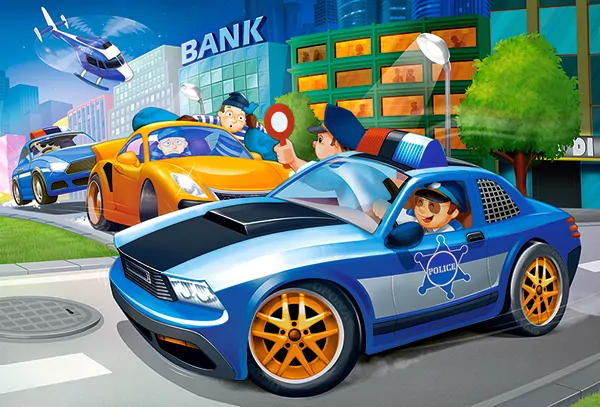 Puzzle 40 maxi - Police Chase - tantis.pl