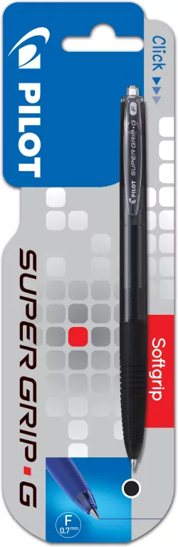 Długopis Super Grip G automat. 0.7 czarny PILOT - tantis.pl