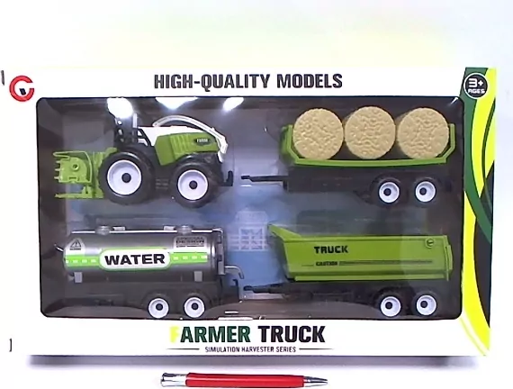 Traktor z przyczepami zestaw 9972-60B 03910 - tantis.pl