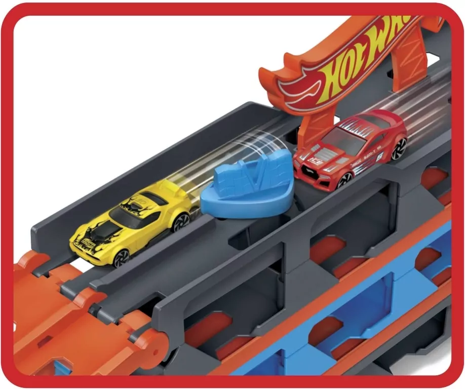 Hot Wheels City Wyścig transporter 2w1 - tantis.pl