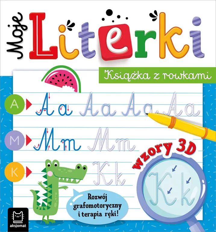 Moje literki. Książka z rowkami - tantis.pl