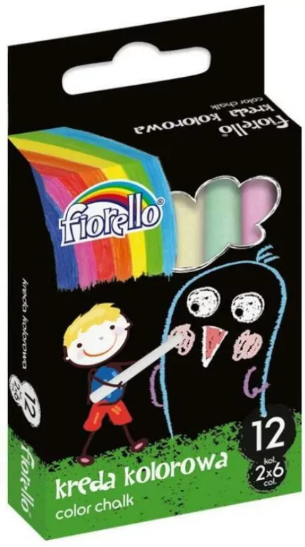 Kreda kolorowa. 12 kolorów - tantis.pl
