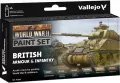 Vallejo: 70.204 - Model Color - WWII British Armour & Infantry (6 x 18 ml) - tantis.pl