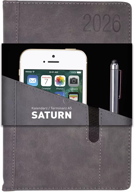 KALENDARZ KSIAZ A5 OPR TW DZIENNY SATURN CZAR OP - tantis.pl