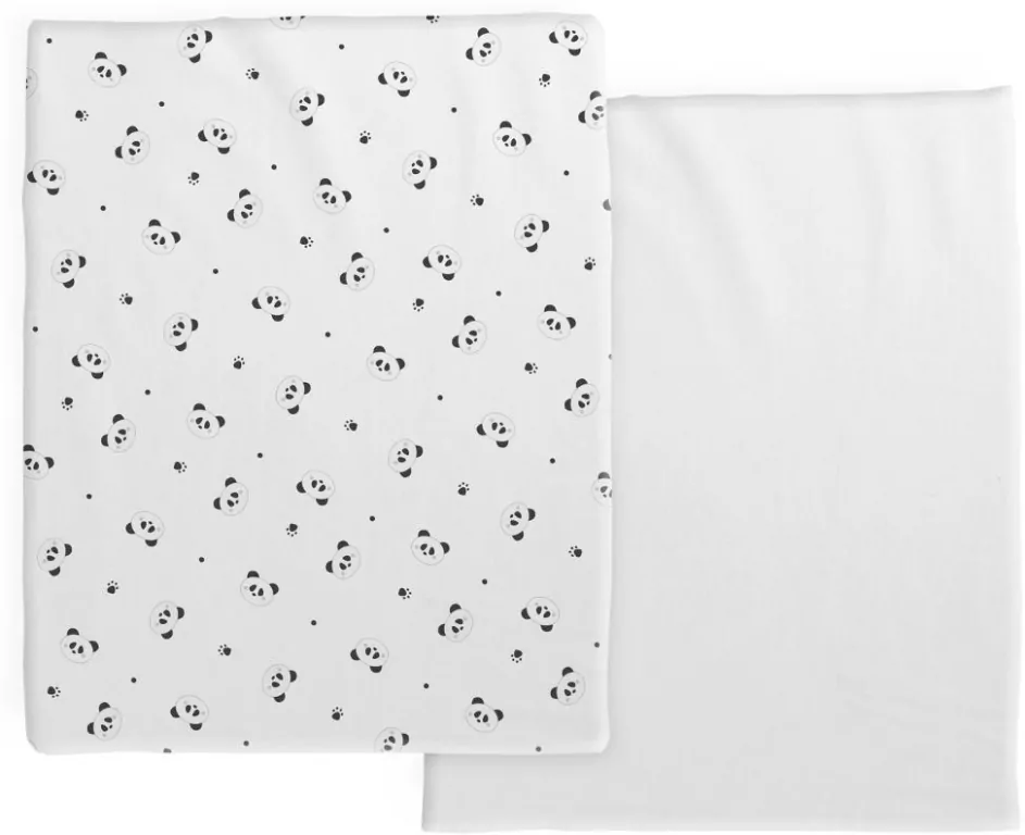 Prześcieradło do łóżeczka Next2me Panda szt - tantis.pl