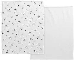 Prześcieradło do łóżeczka Next2me Panda szt