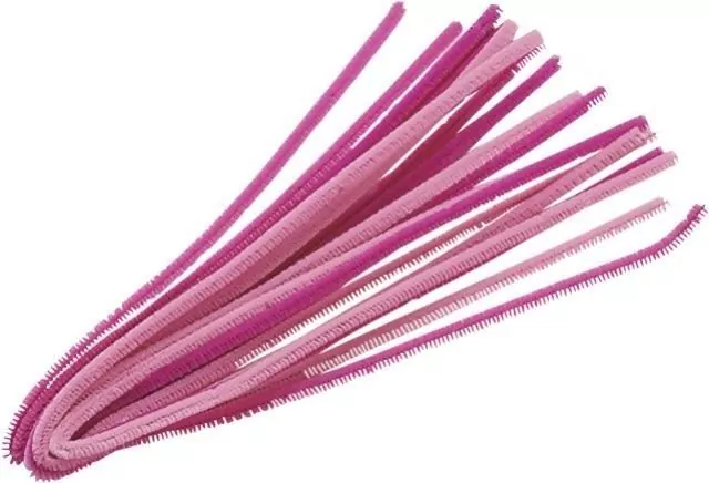 Drucik oplatany 50cm mix różowy 10szt - tantis.pl