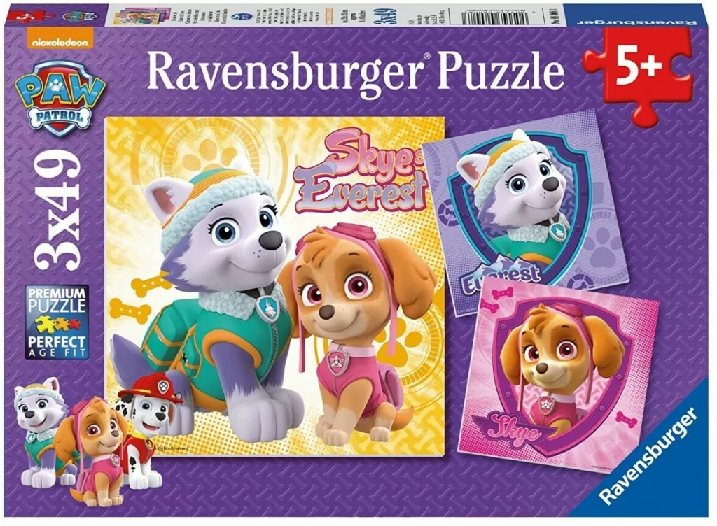 Ravensburger. Puzzle 3x49 elementów. Psi patrol - tantis.pl