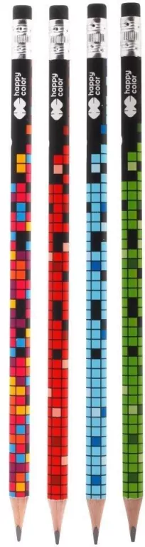 Ołówek trójkątny 2B PIXI Blox  HAPPY COLOR - tantis.pl