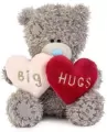 Miś - Big Hugs z pluszowymi serduszkami 11cm - tantis.pl